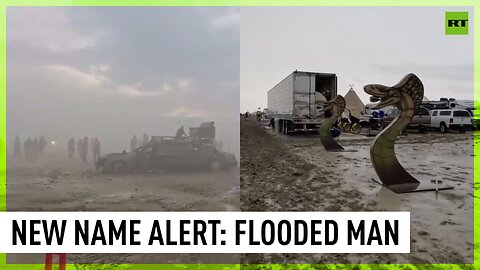 Heavy rains dampen Burning Man Festival