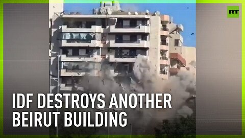 Israeli airstrike levels building in Beirut’s Ghobeiry