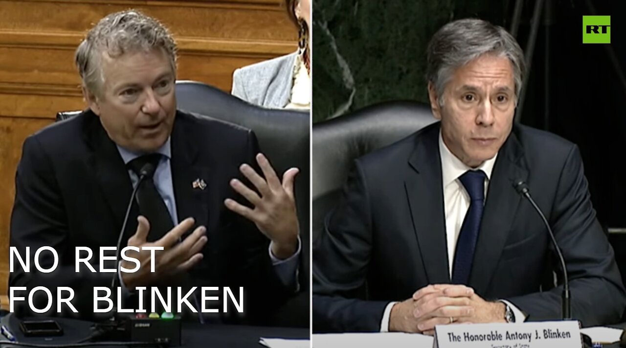 Senator Rand Paul grills Blinken on Afghanistan withdrawal