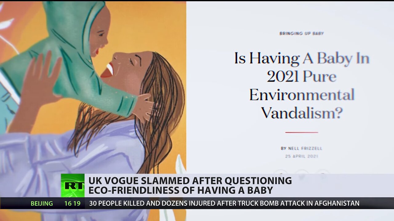 UK Vogue questions the eco-friendliness of bringing a baby into this world
