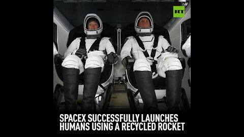 SpaceX successfully launches humans using RECYCLED rocket