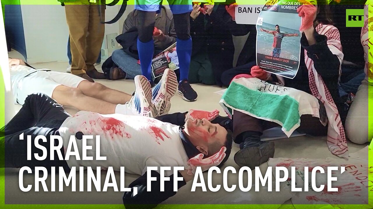 Pro-Gaza activists block French Football Federation HQ demanding cancellation of match with Israel