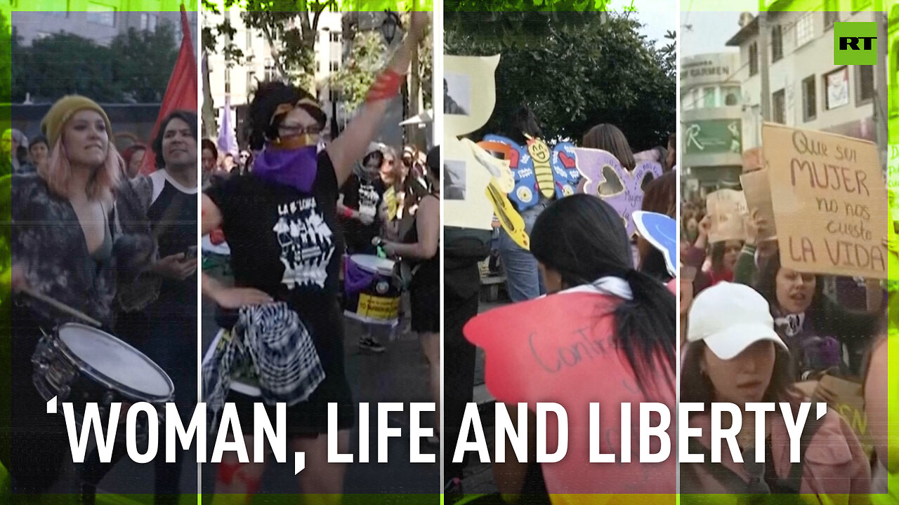 Women in Latin America protest against gender based violence