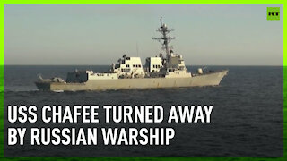 US Navy destroyer 'Chafee' chased away from Russian territorial waters