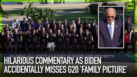 Hilarious commentary as Biden accidentally misses G20 ‘family picture’