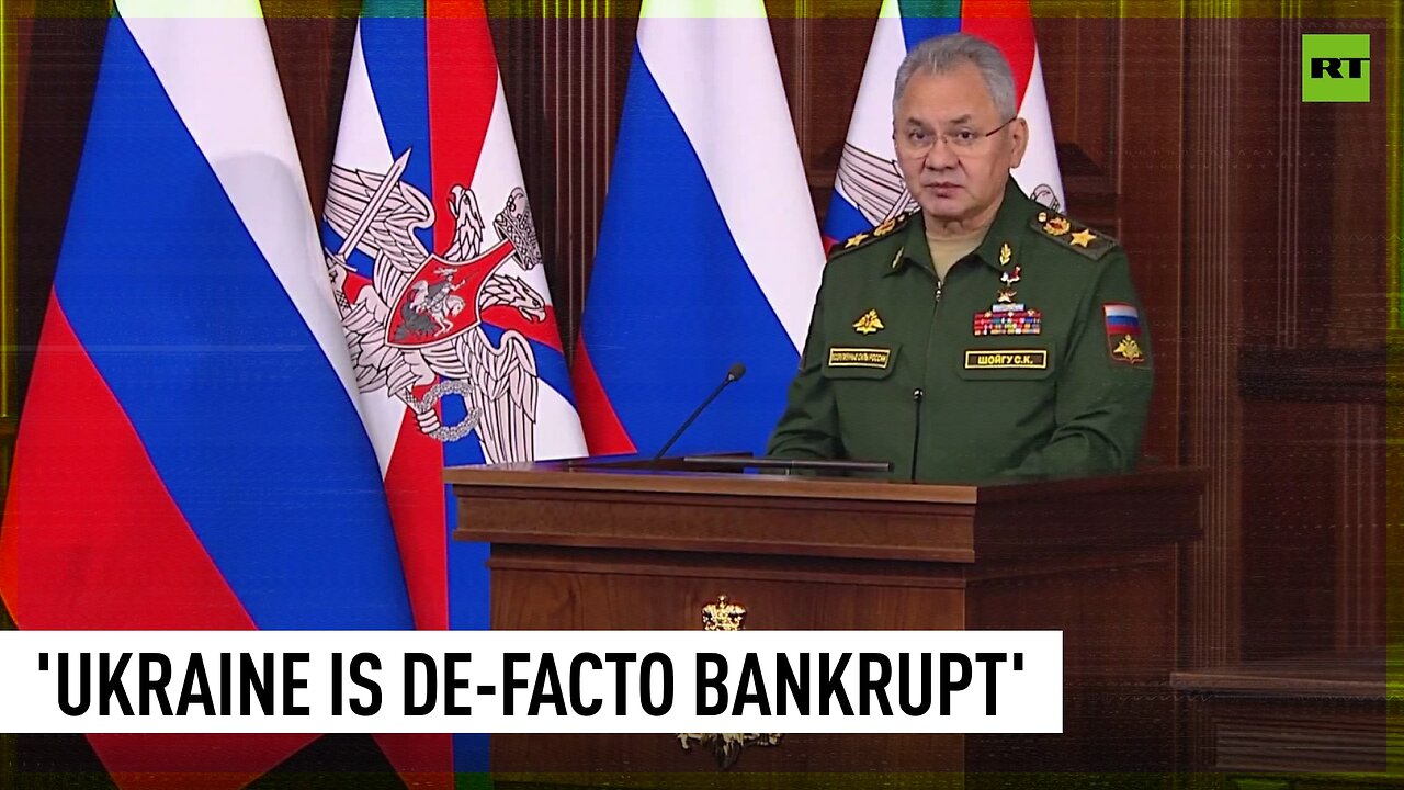 Ukraine is a de-facto bankrupt country — Russian Defense Minister Shoigu