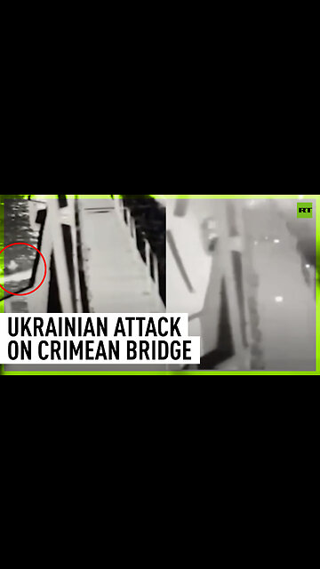 Ukraine shows off drone footage from Crimea bridge attack