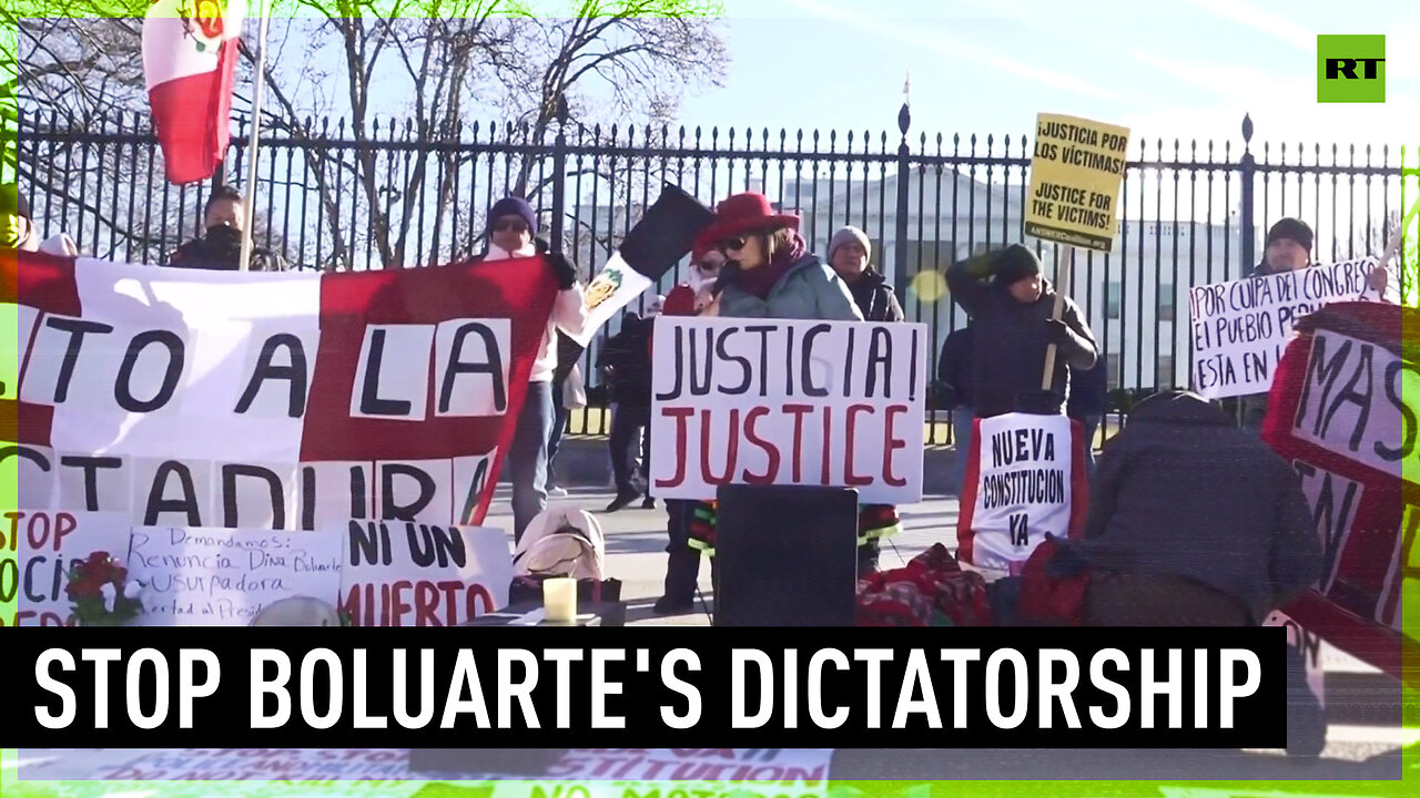 Peru protest reaches USA | Anti-Boluarte rally in Washington