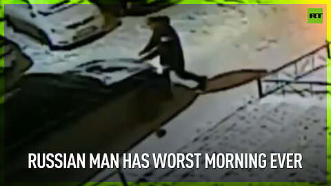 Russian man has worst morning ever
