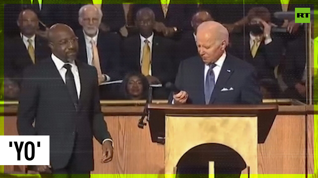 'Can y’all hear me? YO’: Biden visits church