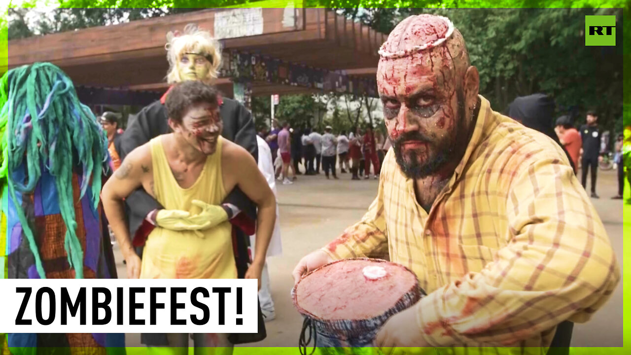 Zombie Walk in Sao Paulo marks the Day of the Dead celebrations