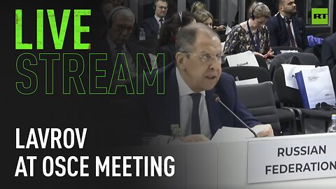 Lavrov speaks at OSCE Ministerial Council meeting