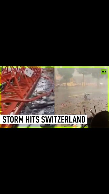 Violent storm brings destruction to Switzerland