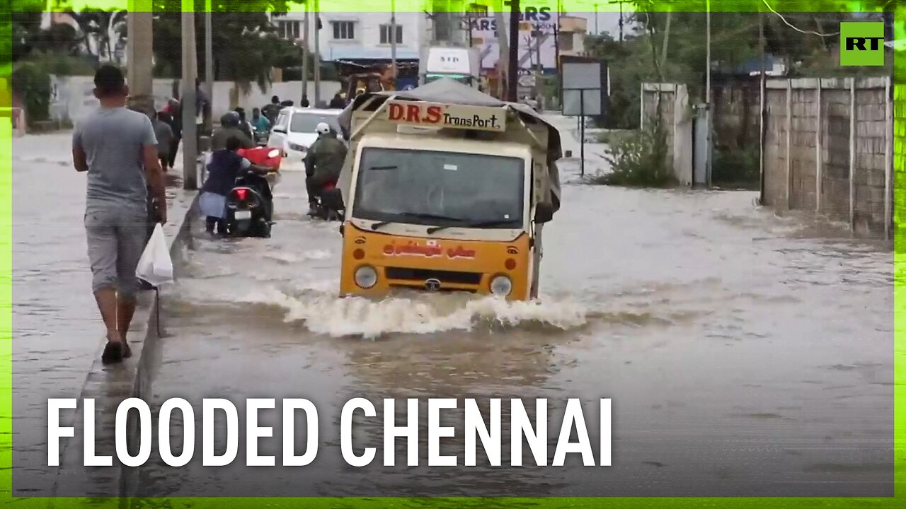 Chennai locals struggle to navigate flooded streets