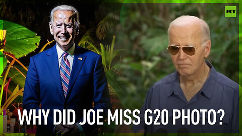 Why did Joe Biden miss G20 group photo