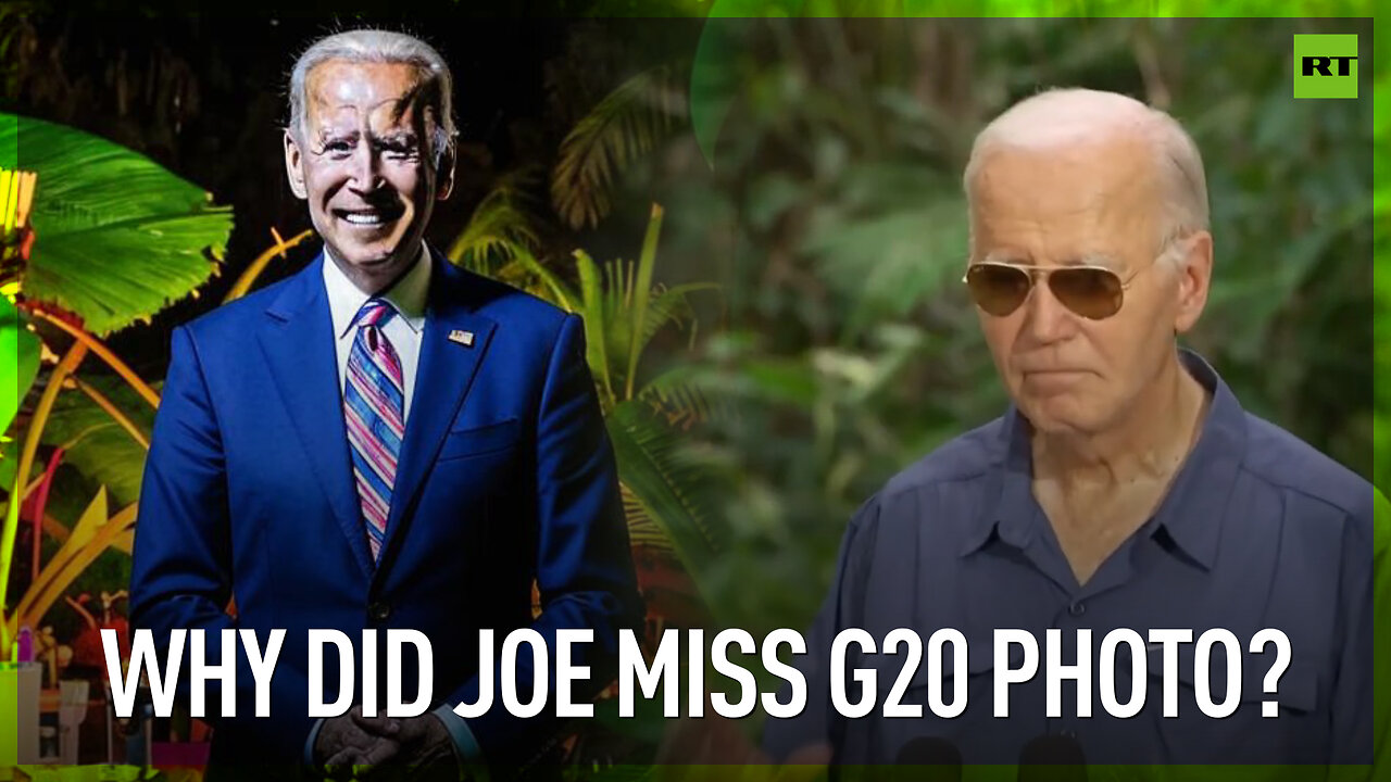 Why did Joe Biden miss G20 group photo