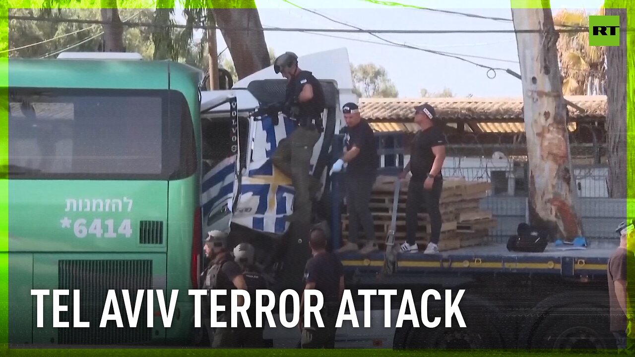 Truck ploughs into bus station close to Tel Aviv in a terror attack