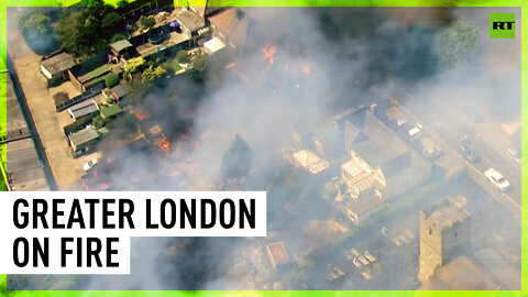 Huge fire breaks out in Greater London