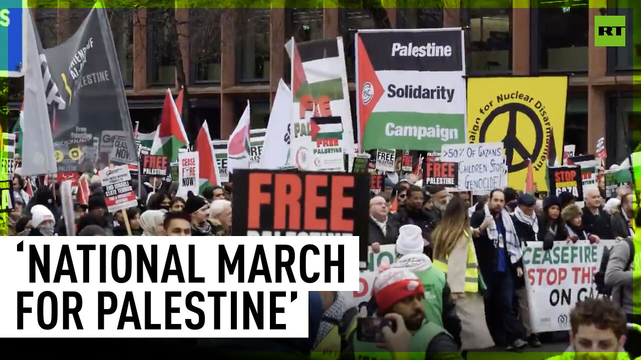 Massive ‘National March for Palestine’ held in London