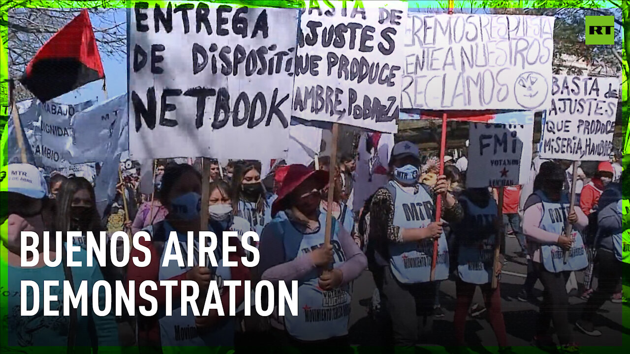 Buenos Aires streets packed with protesters demanding better living conditions