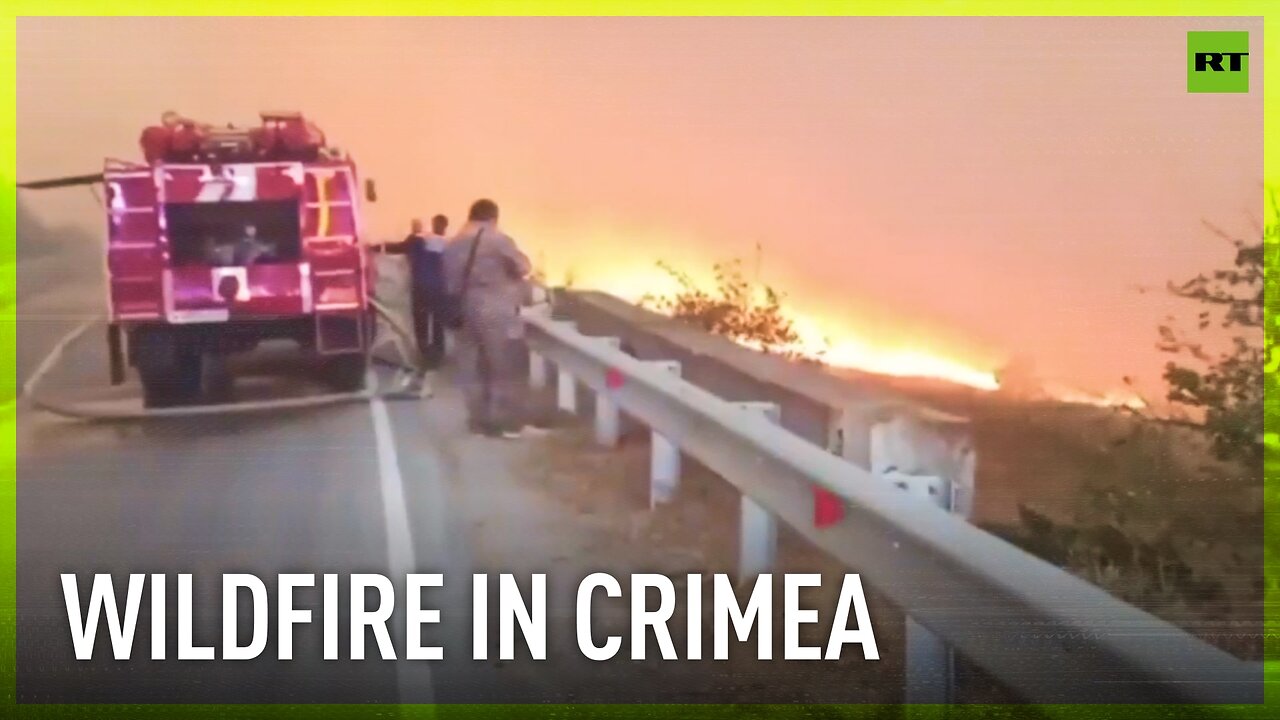 Wildfire engulfs southeastern area of Crimea