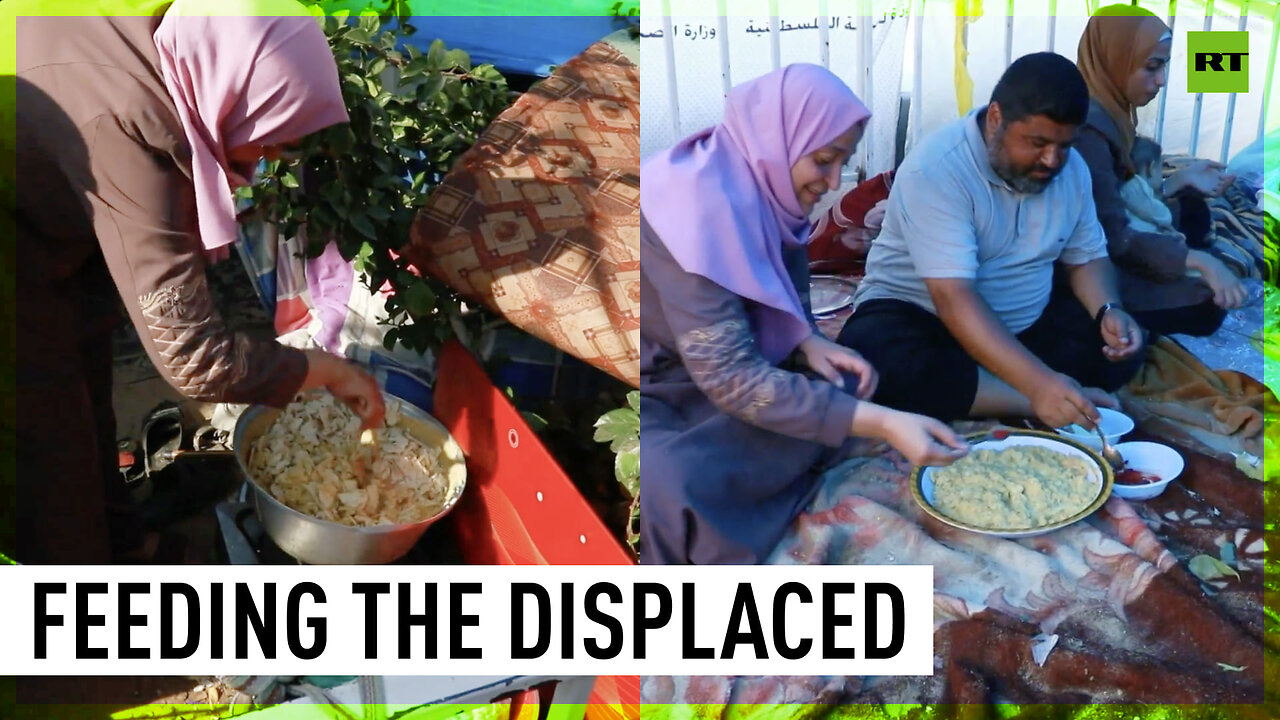 Gaza family prepares food for displaced people amid ongoing conflict