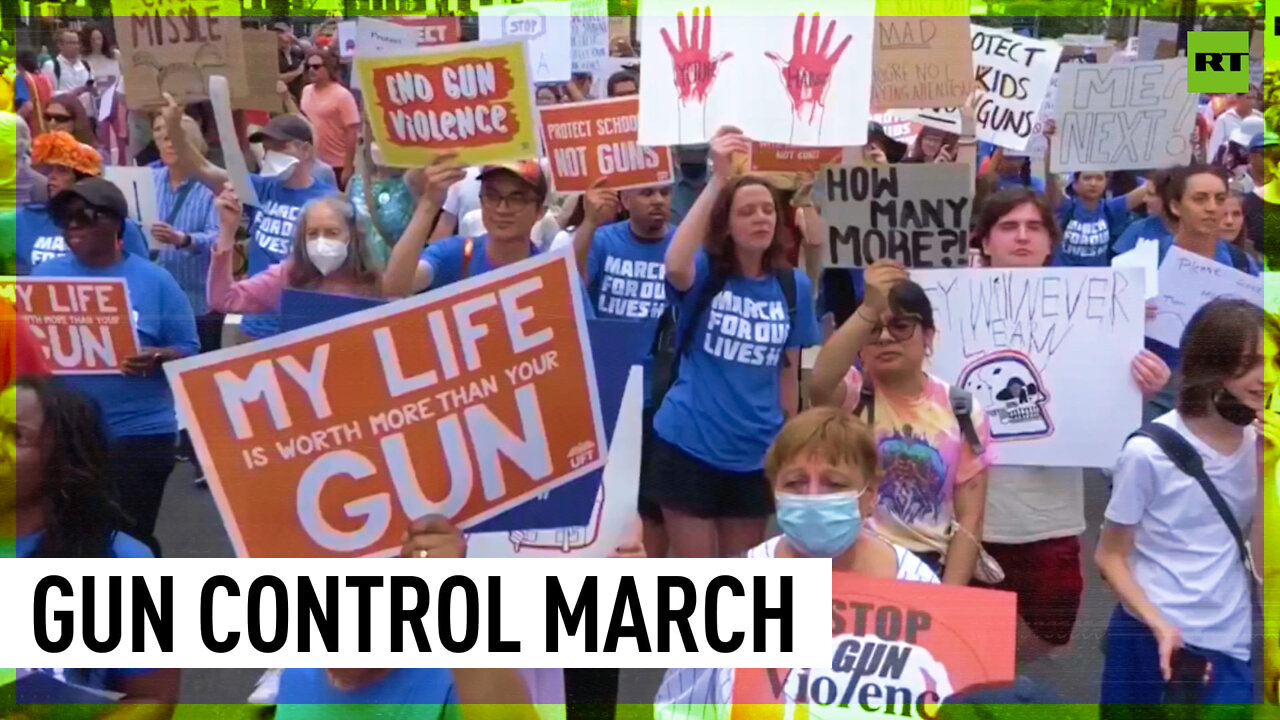 'It's time that we act' | Thousands rally for gun control in US