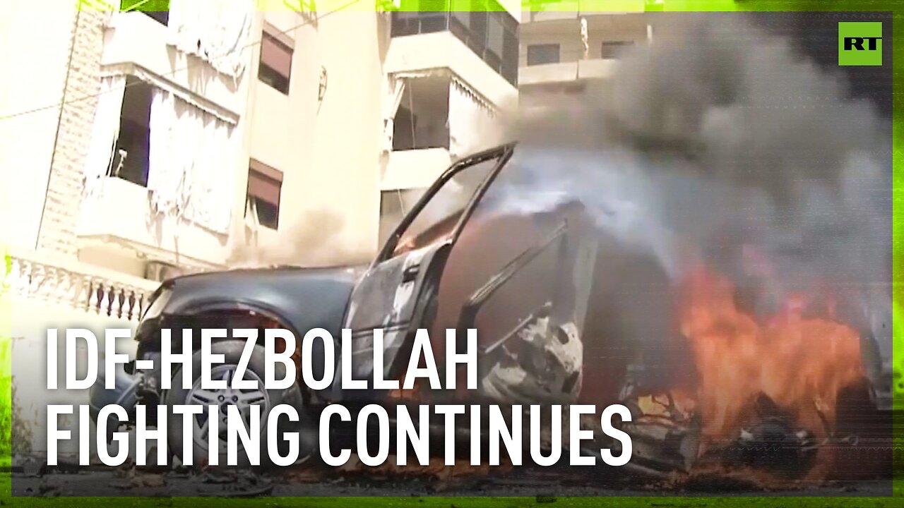 Car on fire as IDF strikes Lebanese town of Sidon