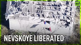 Russian flag flies over LPR's Nevskoye village as troops take control