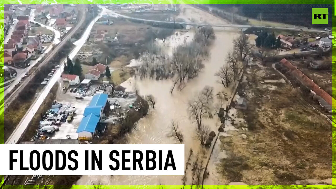 Serbian town submerged after heavy rains