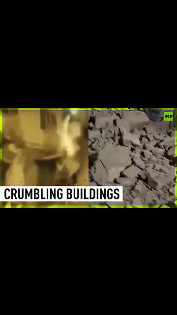 Buildings collapse in Morocco quake aftermath