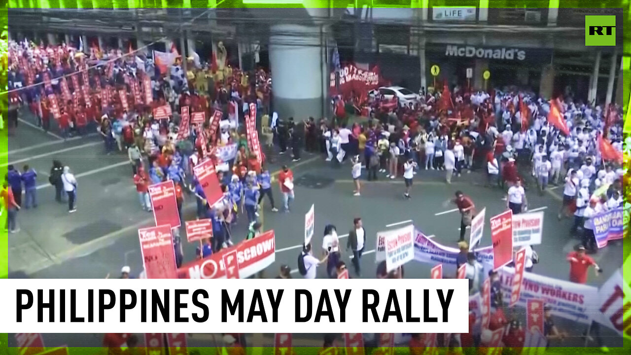 ‘Wage increase now!’: Workers march to mark May Day in Manila