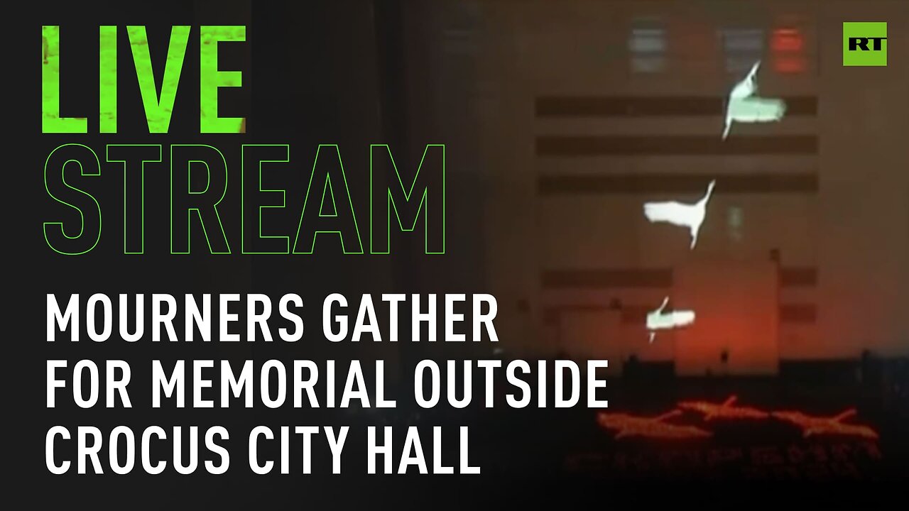 Mourners gather for memorial outside Moscow's Crocus City Hall