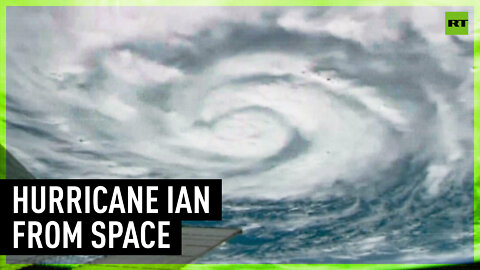Catastrophic storm seen from space as it moves into Florida