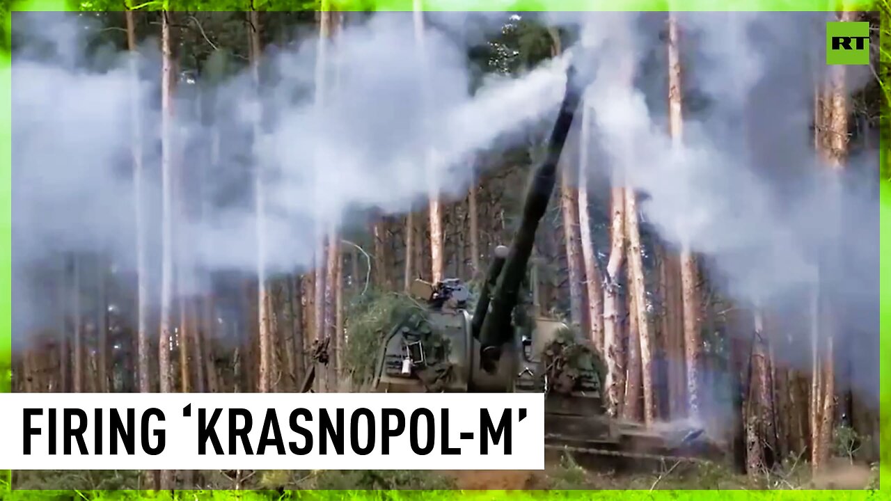 Russian artillerymen fire high-precision ‘Krasnopol-M’ ammunition