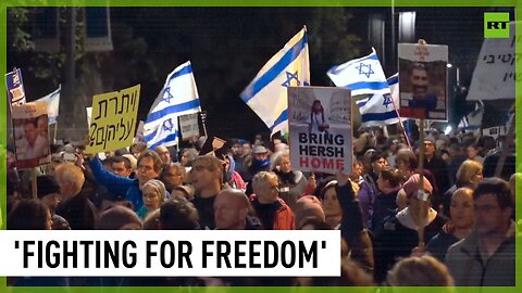 Demonstrators in Jerusalem call for hostage release deal and immediate elections