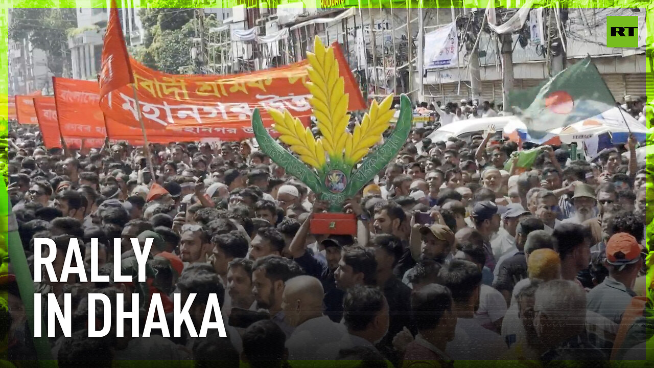 Thousands march in Dhaka after PM Hasina resigns