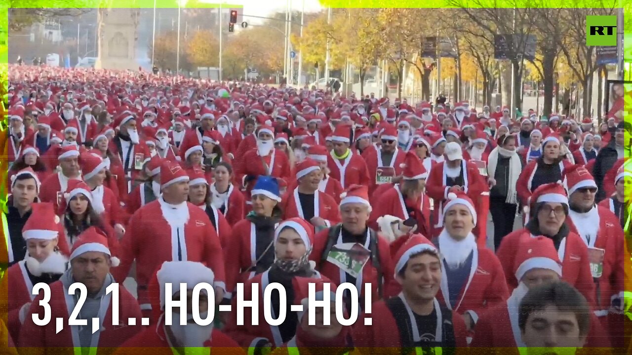 Madrid: Where Christmas cardio meets charity.