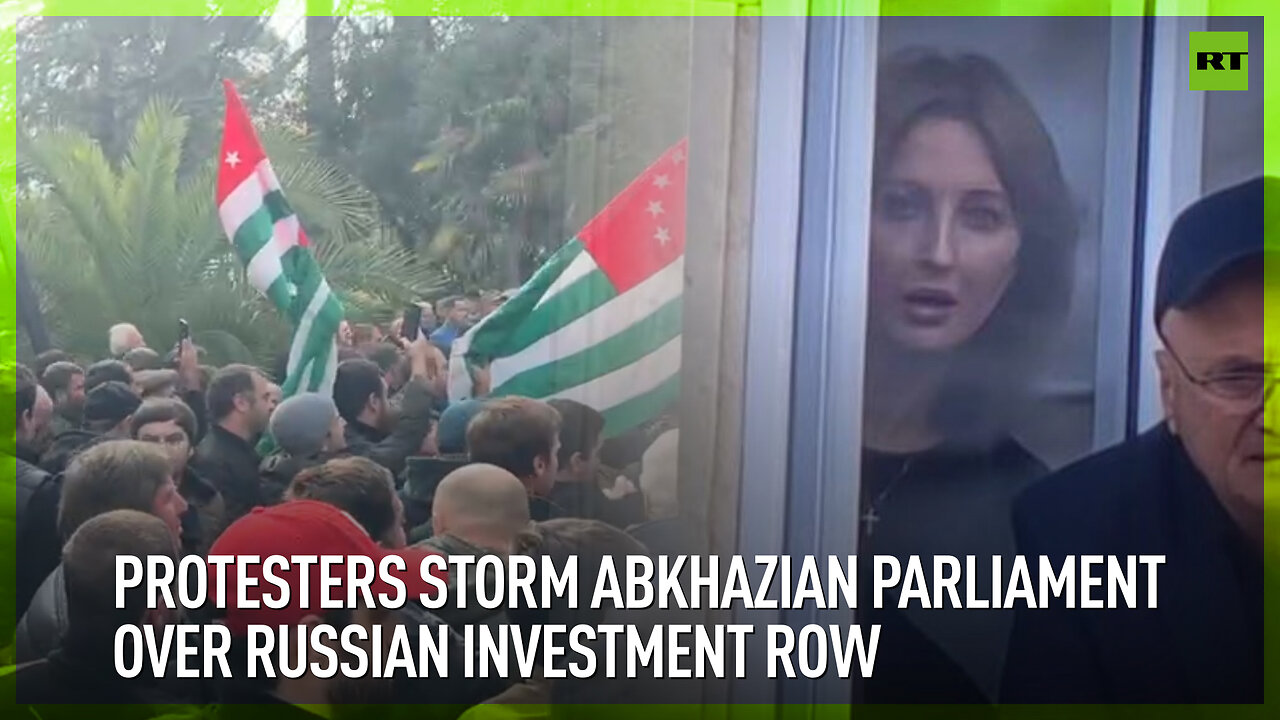 Protesters storm Abkhazian parliament over Russian investment row