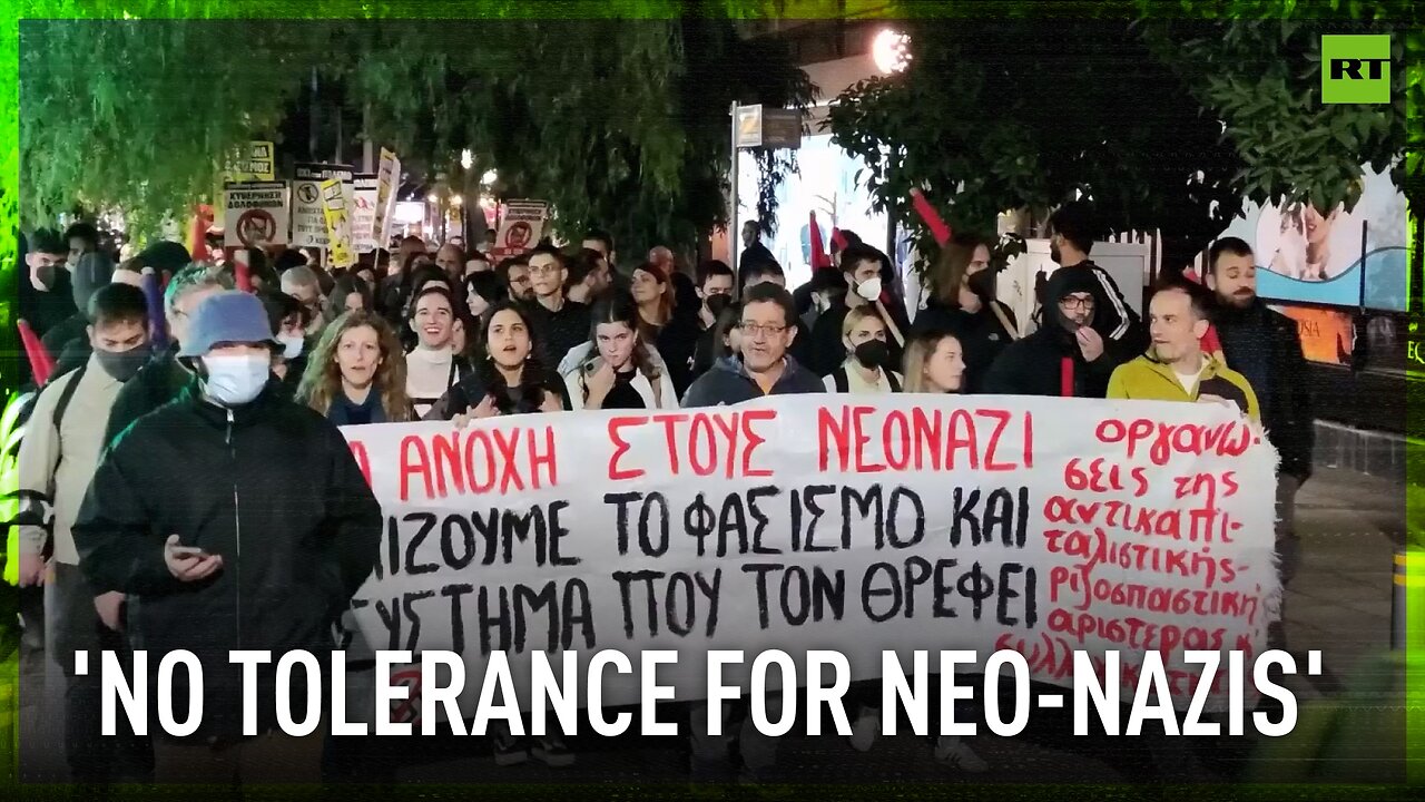 Antifa rallies against memorial service of ultra-nationalist Golden Dawn members