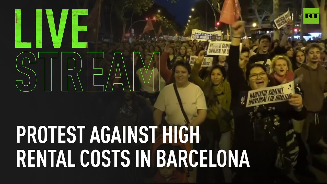 Protest for lower rental costs takes place in Barcelona