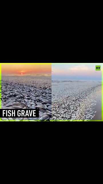 Massive grave of dead fish stretches across Texas beaches