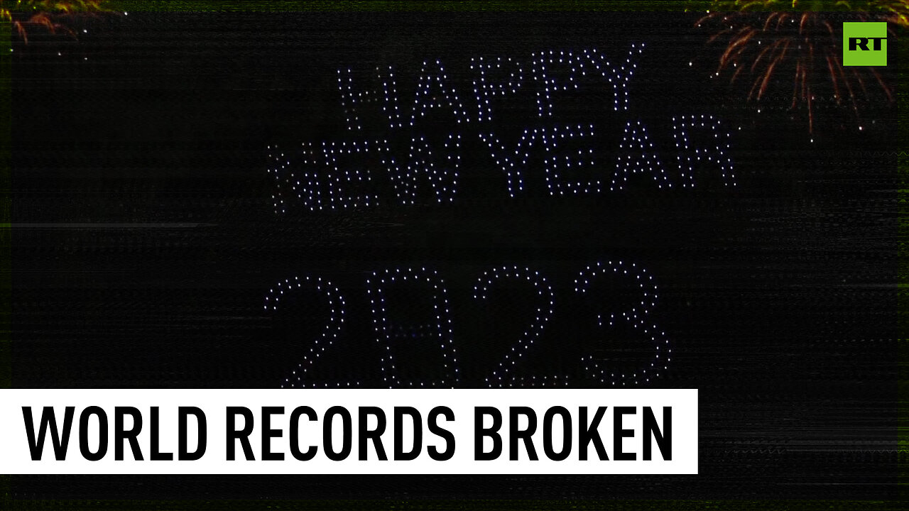 Drones create largest ‘Happy New Year 2023’ message in UAE sky