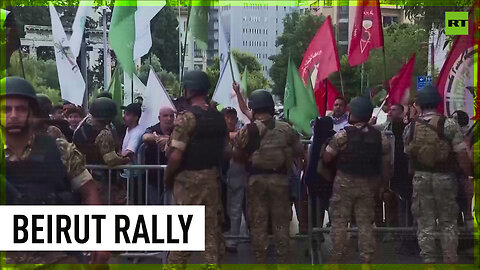 Lebanese protesters rally against French policy on Gaza