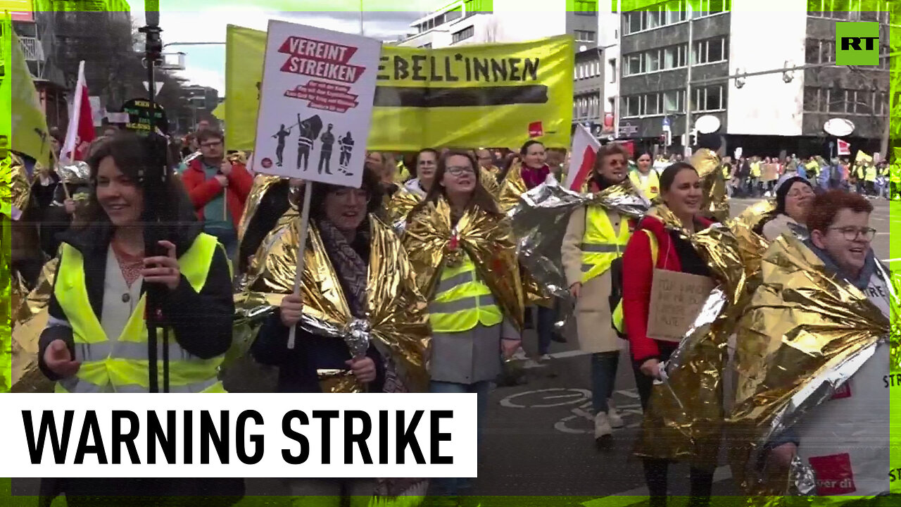 Healthcare workers rally for higher salaries in Germany