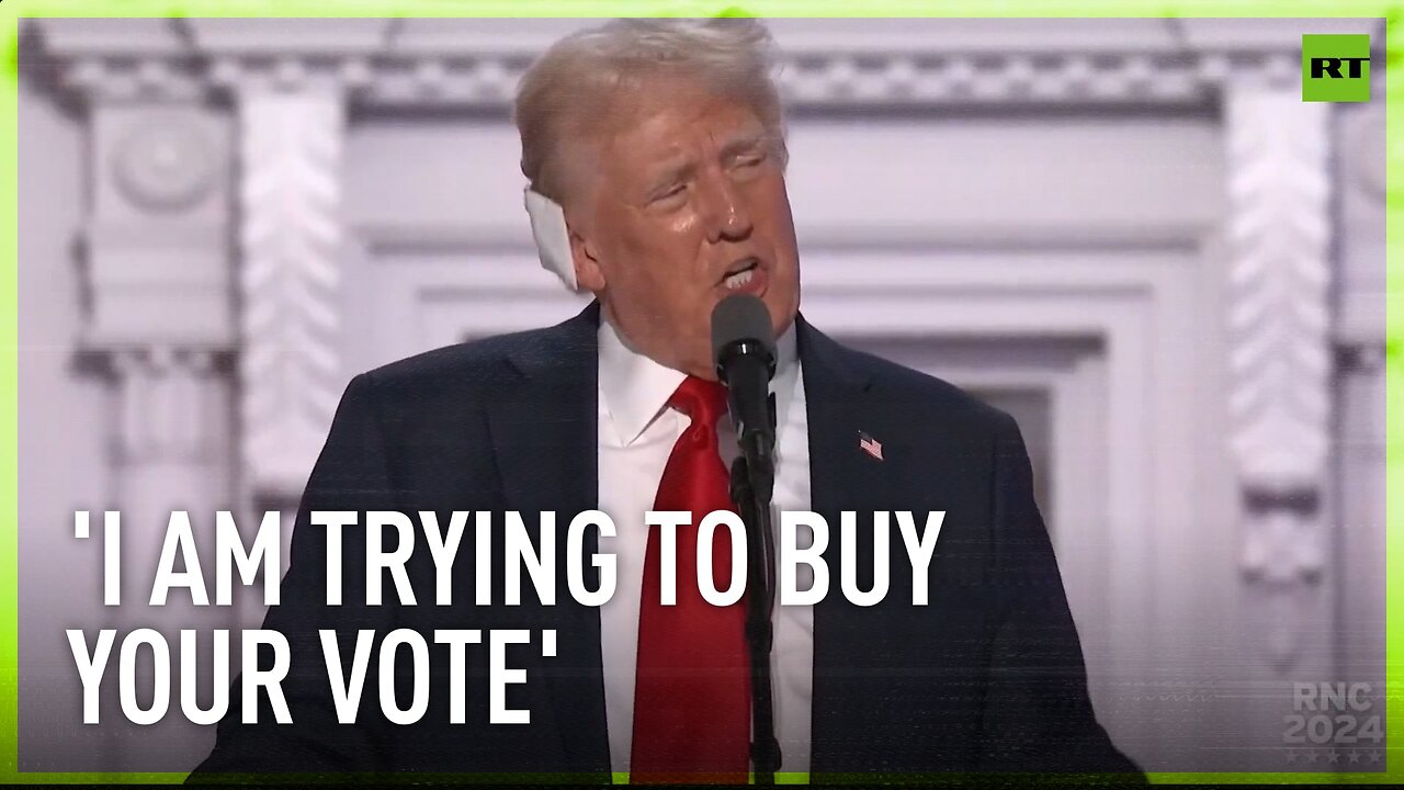 Wisconsin... I am trying to buy your vote, I'll be honest about that - Trump