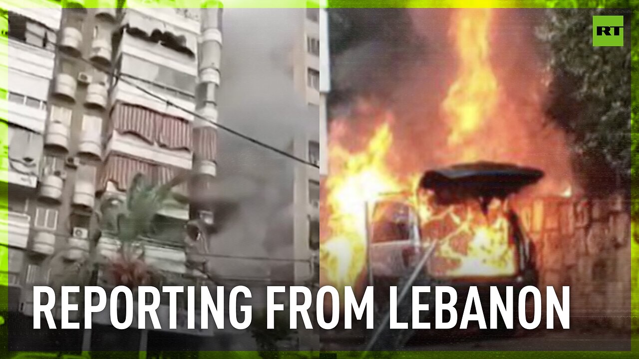 RT's report from Lebanon interrupted by Israeli bombings