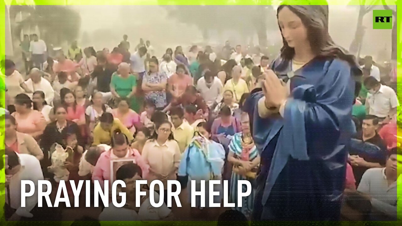 Bolivians pray to Virgin Mary for help in battling wildfires