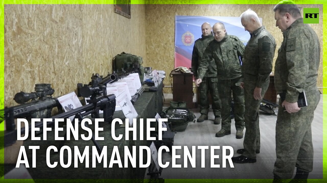 Russian Defense Minister visits command center, inspects NATO equipment