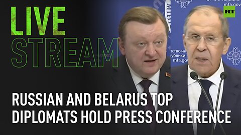 Foreign ministers of Russia and Belarus speak to media in Minsk